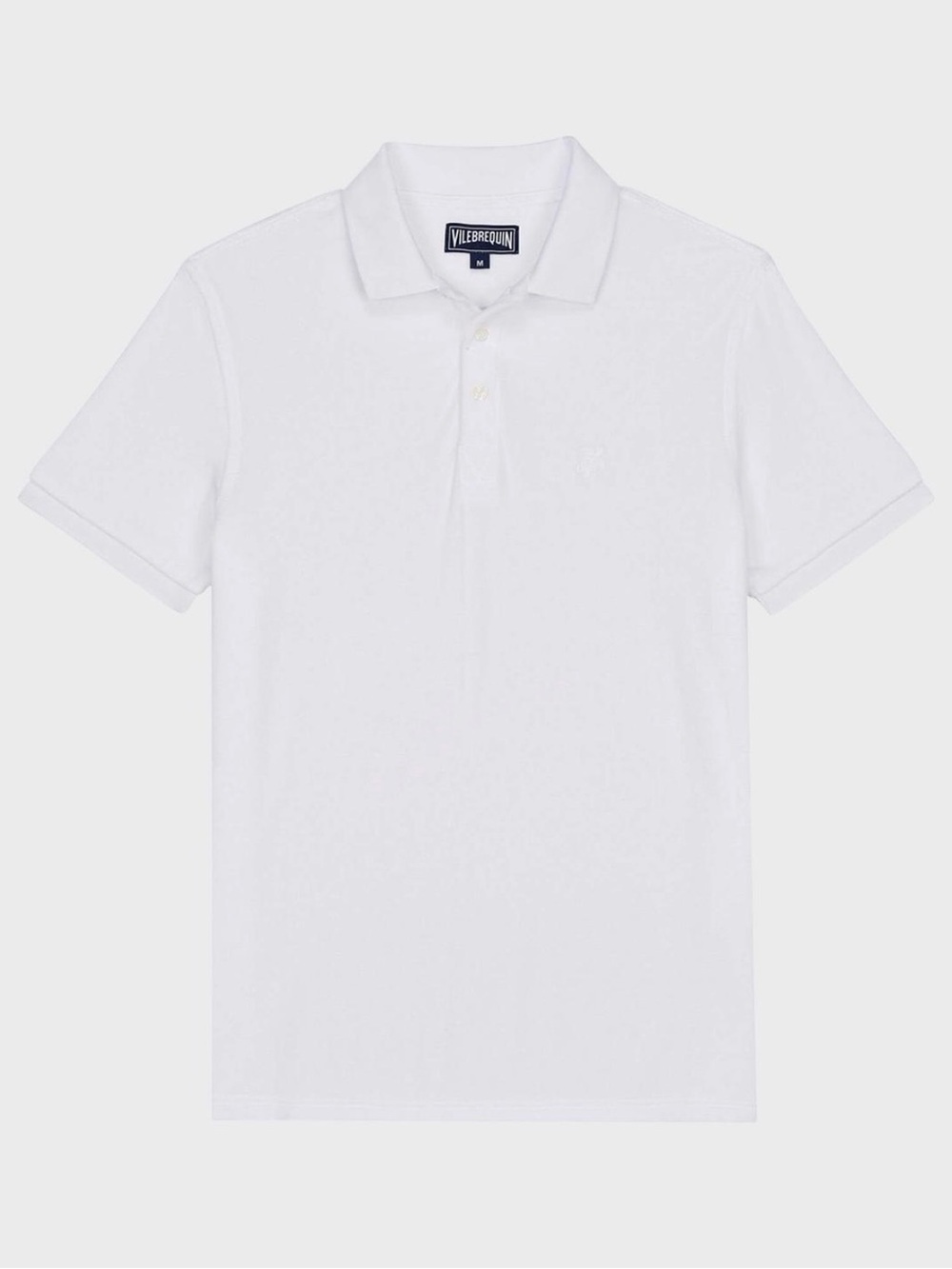 Vilebrequin Men's Solid White Polo Shirt
